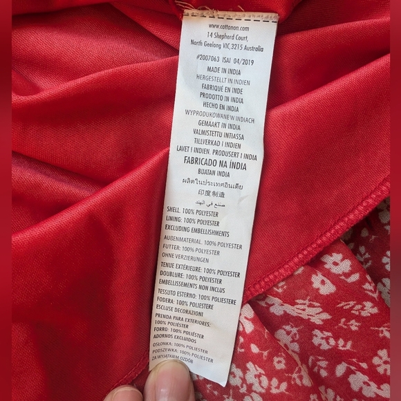 Cotton On Red and White Skater Mini Skirt - Picture 7 of 7